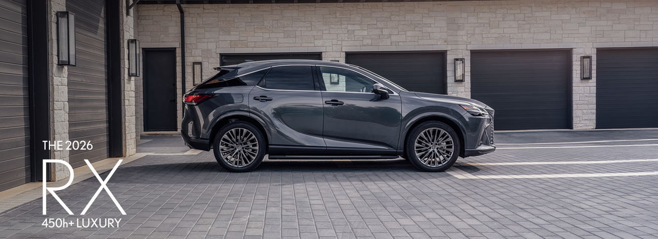 The 2026 RX 450h+. Lease from $849/Mo for 36 Months.